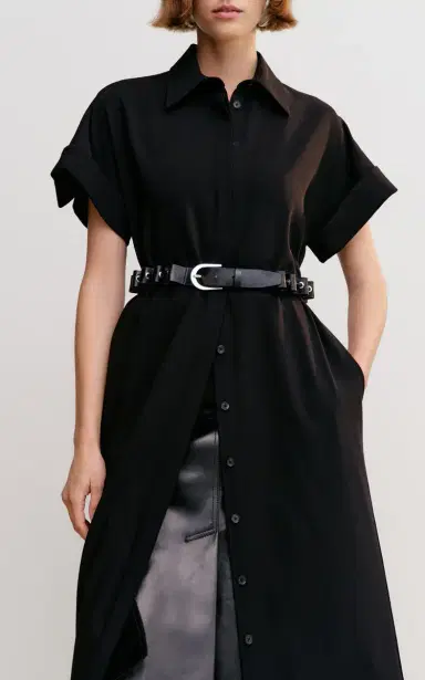 Brandon Maxwell The Emory Relaxed Twill Shirt Midi Dress | Thumbnail 2