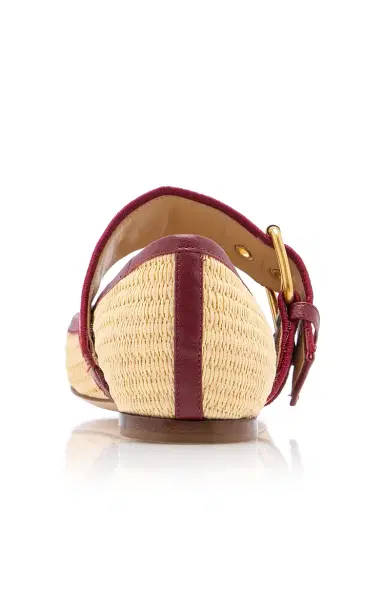 Valentino Garavani Bribri Cherrific Raffia Ballet Flat | Thumbnail 4
