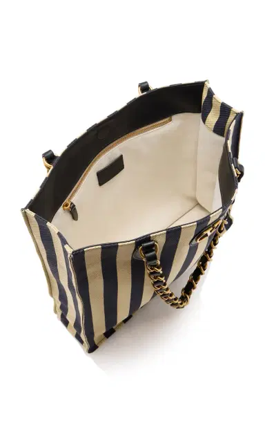 Valentino Garavani Tess Striped Denim Tote Bag | Thumbnail 5 Valentino Garavani Tess Striped Denim Tote Bag | Thumbnail 5