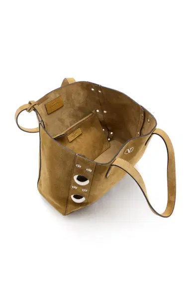 Valentino Garavani Nellcôte Medium Suede Tote Bag | Thumbnail 5 Valentino Garavani Nellcôte Medium Suede Tote Bag | Thumbnail 5