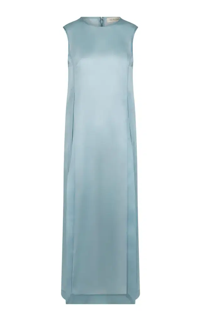 Zoey Silk-Organza Long Top