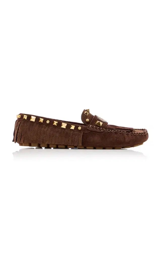 Valentino Garavani Plaster Caster Leather Driving Shoes