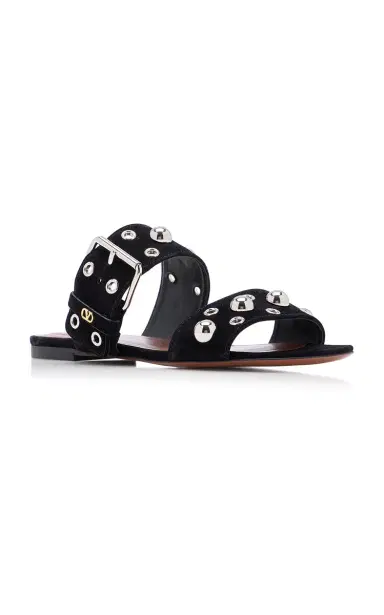 Valentino Garavani Nellcôte Suede Sandals | Thumbnail 5 Valentino Garavani Nellcôte Suede Sandals | Thumbnail 5