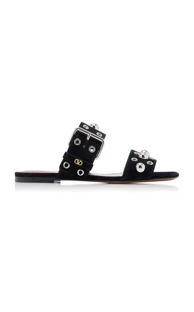 Valentino Garavani Nellcôte Suede Sandals | Thumbnail 6 Valentino Garavani Nellcôte Suede Sandals | Thumbnail 6