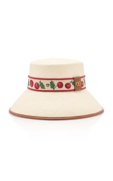 Valentino Garavani Cherryfic Woven Bucket Hat | Thumbnail 2