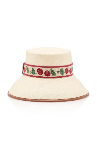 Valentino Garavani Cherryfic Woven Bucket Hat | Thumbnail 3