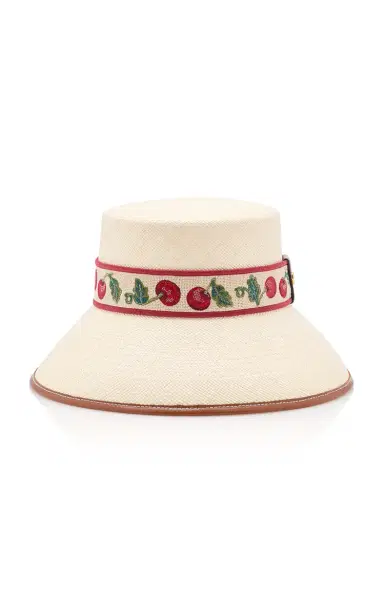 Valentino Garavani Cherryfic Woven Bucket Hat | Thumbnail 1
