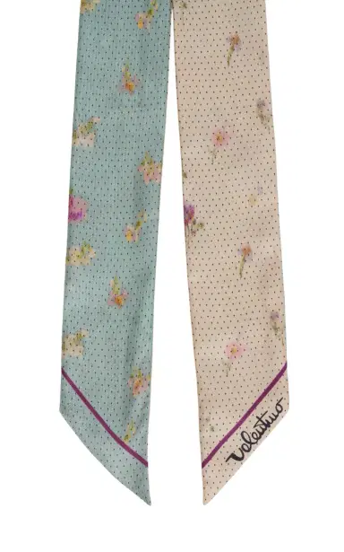 Valentino Garavani Papier Floral Silk Bandeau Scarf | Thumbnail 3 Valentino Garavani Papier Floral Silk Bandeau Scarf | Thumbnail 3