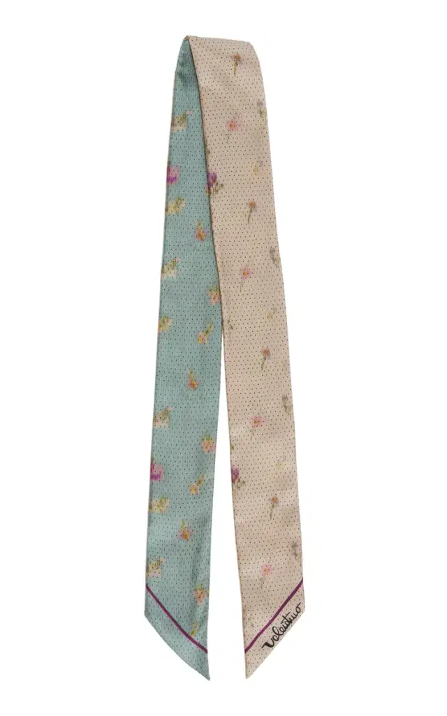 Valentino Garavani Papier Floral Silk Bandeau Scarf