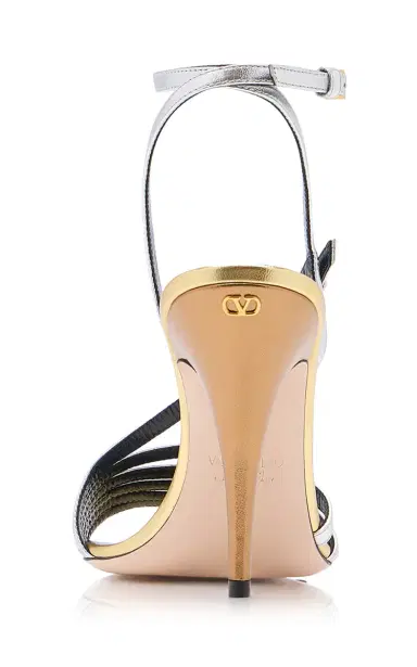 Valentino Garavani Nodine Leather Heeled Sandals | Thumbnail 4 Valentino Garavani Nodine Leather Heeled Sandals | Thumbnail 4