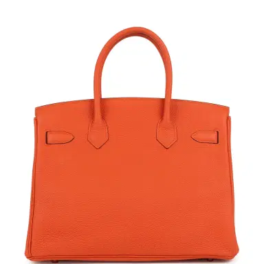 HERMÈS Hermes Birkin 30 Feu Togo Gold Hardware | Thumbnail 4 HERMÈS Hermes Birkin 30 Feu Togo Gold Hardware | Thumbnail 4