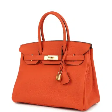 HERMÈS Hermes Birkin 30 Feu Togo Gold Hardware | Thumbnail 5 HERMÈS Hermes Birkin 30 Feu Togo Gold Hardware | Thumbnail 5