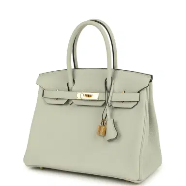 HERMÈS Hermes Birkin 30 Gris Neve Togo Gold Hardware | Thumbnail 5 HERMÈS Hermes Birkin 30 Gris Neve Togo Gold Hardware | Thumbnail 5