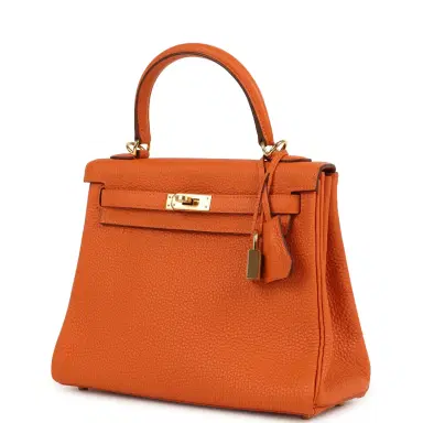 HERMÈS Hermes Kelly Retourne 25 Orange Togo Gold Hardware | Thumbnail 2 HERMÈS Hermes Kelly Retourne 25 Orange Togo Gold Hardware | Thumbnail 2