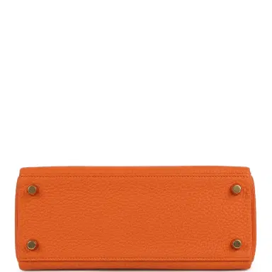 HERMÈS Hermes Kelly Retourne 25 Orange Togo Gold Hardware | Thumbnail 6 HERMÈS Hermes Kelly Retourne 25 Orange Togo Gold Hardware | Thumbnail 6