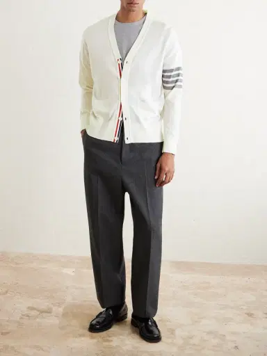 Thom Browne Striped Wool Cardigan - Men | Thumbnail 2