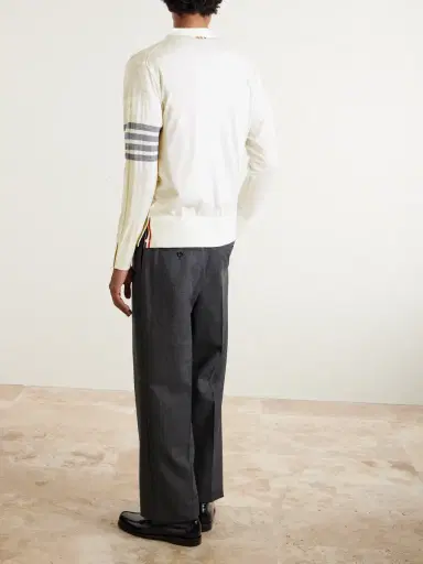 Thom Browne Striped Wool Cardigan - Men | Thumbnail 3