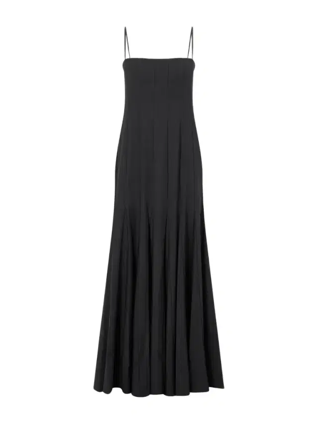Rila Paneled Crepe Midi Dress