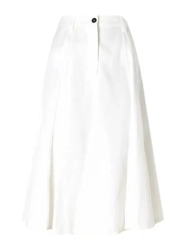 Cotton-blend Twill Midi Skirt