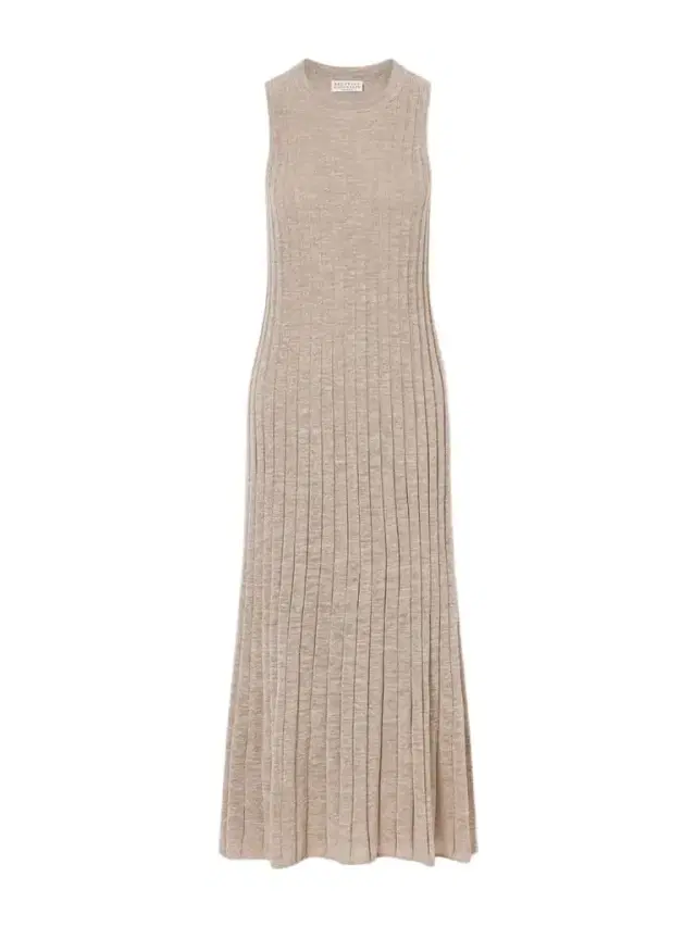 Metallic Ribbed-knit Midi Dress