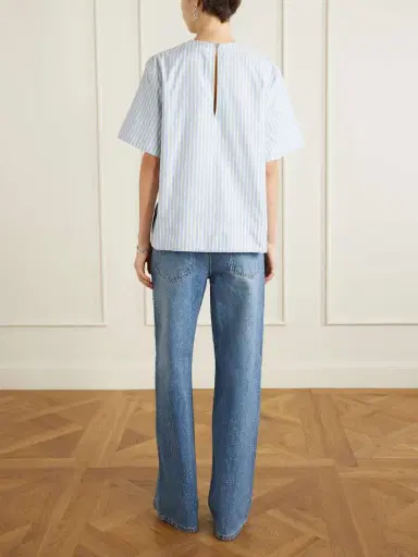 Rabanne Striped Cotton-poplin T-shirt | Thumbnail 4 Rabanne Striped Cotton-poplin T-shirt | Thumbnail 4