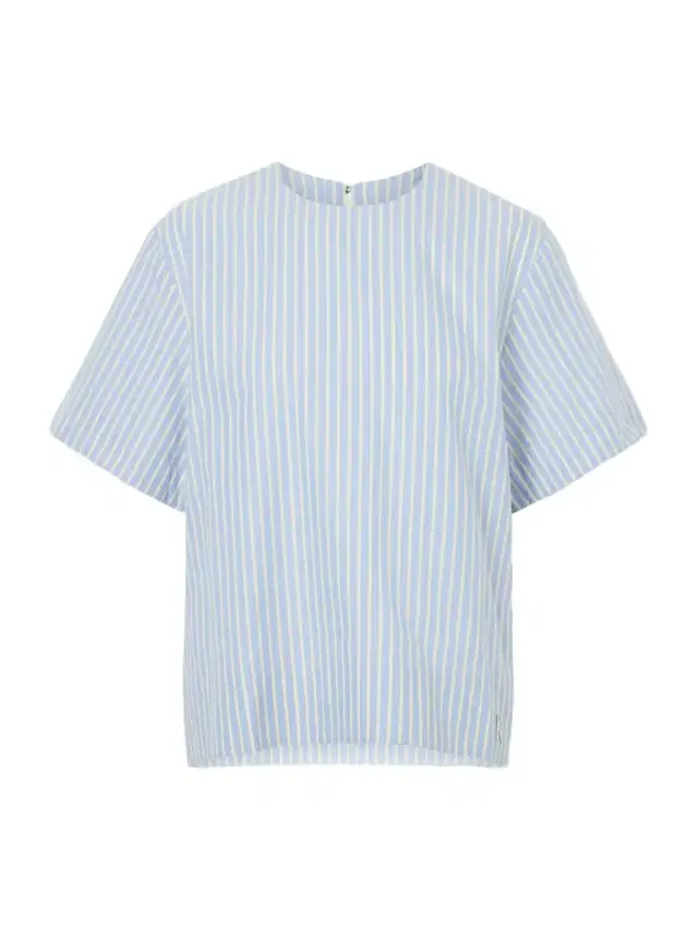 Striped Cotton-poplin T-shirt