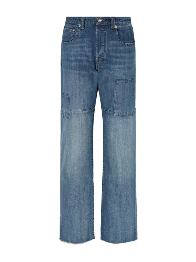 Chance Frayed Straight-leg Jeans