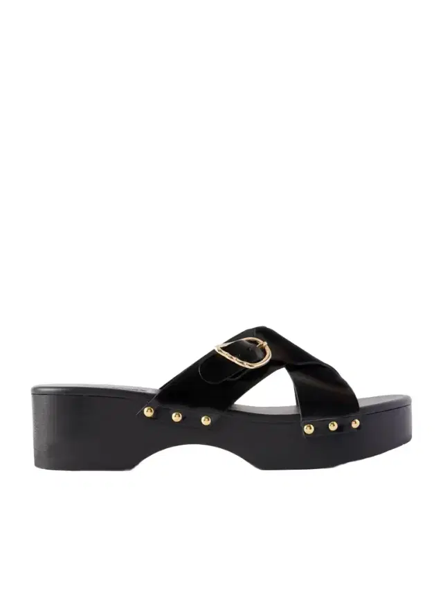 Marilisa Sabot Studded Leather Clogs
