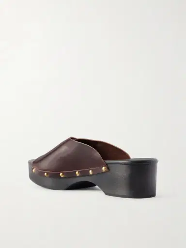 Ancient Greek Sandals Natali Sabot Studded Leather Clogs | Thumbnail 3