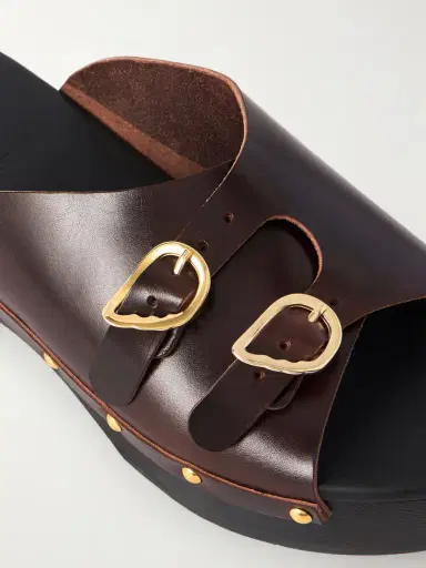 Ancient Greek Sandals Natali Sabot Studded Leather Clogs | Thumbnail 5