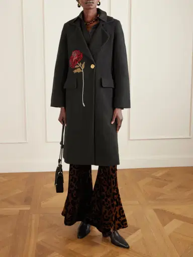 ALIX OF BOHEMIA Petunia Bead-embellished Cotton-tweed Coat | Thumbnail 2 ALIX OF BOHEMIA Petunia Bead-embellished Cotton-tweed Coat | Thumbnail 2