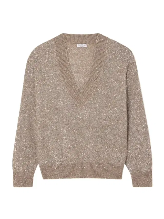 Sequined Knitted Sweater