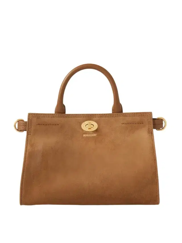 Leather-trimmed Suede Tote