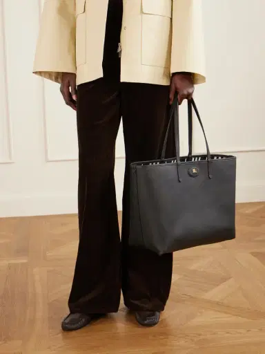 Burberry Reversible Leather And Checked Canvas Tote | Thumbnail 2