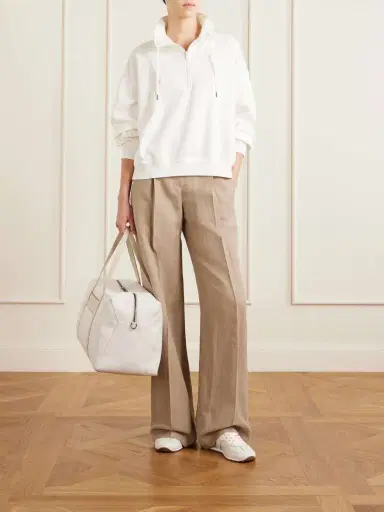 Brunello Cucinelli Leather-trimmed Canvas Tennis Bag | Thumbnail 3 Brunello Cucinelli Leather-trimmed Canvas Tennis Bag | Thumbnail 3