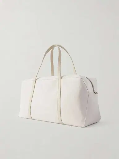 Brunello Cucinelli Leather-trimmed Canvas Tennis Bag | Thumbnail 4 Brunello Cucinelli Leather-trimmed Canvas Tennis Bag | Thumbnail 4