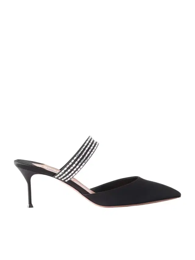 Luce 65 Crystal-embellished Satin Mules