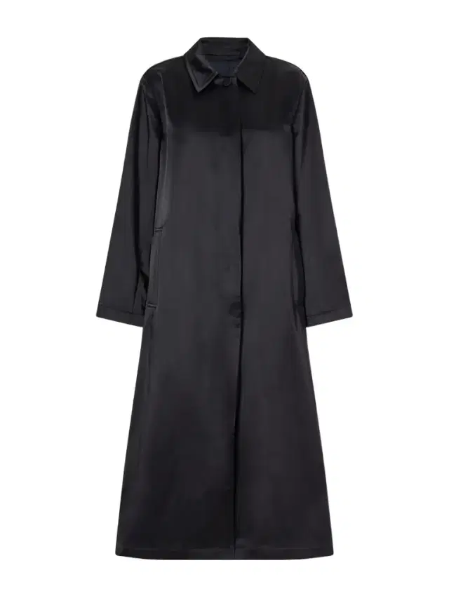 Cotton-blend Satin Coat