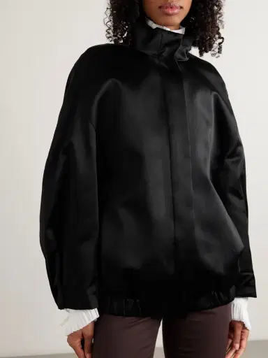 Dries Van Noten Oversized Satin Bomber Jacket | Thumbnail 3