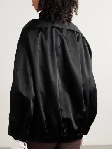 Dries Van Noten Oversized Satin Bomber Jacket | Thumbnail 4
