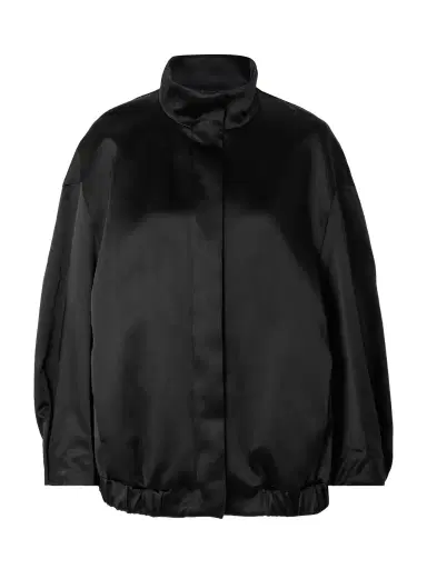 Dries Van Noten Oversized Satin Bomber Jacket | Thumbnail 1