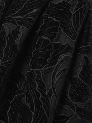 Erdem Off-the-shoulder Embroidered Velvet And Tulle Midi Dress | Thumbnail 4 Erdem Off-the-shoulder Embroidered Velvet And Tulle Midi Dress | Thumbnail 4