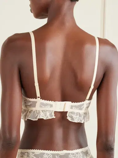 Eres Clochette Embroidered Mesh Triangle Bra | Thumbnail 3 Eres Clochette Embroidered Mesh Triangle Bra | Thumbnail 3