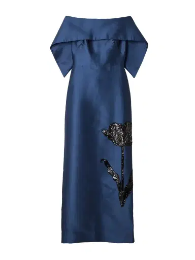 Erdem Off-the-shoulder Embellished Mikado Gown | Thumbnail 1 Erdem Off-the-shoulder Embellished Mikado Gown | Thumbnail 1