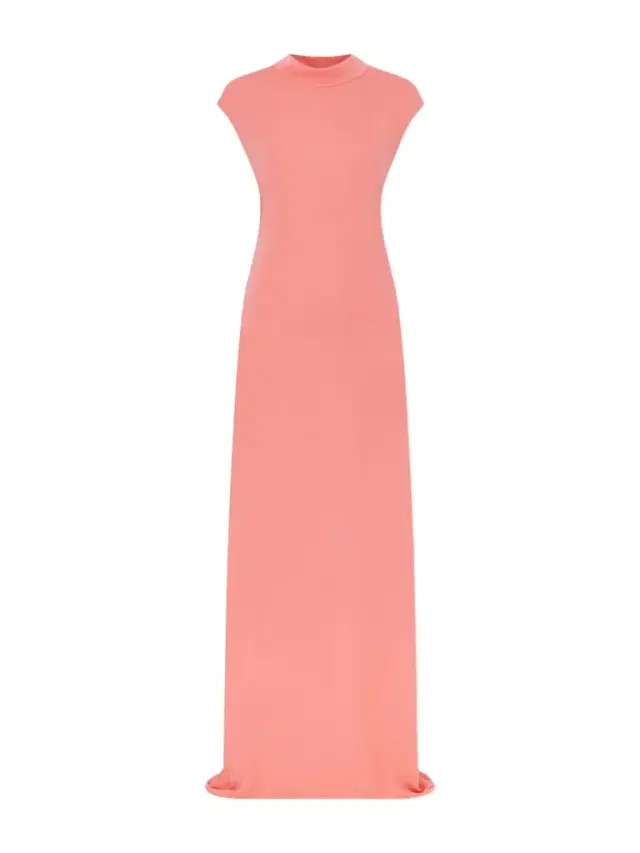 Open-back Asymmetric Knotted Crepe-jersey Maxi Dress