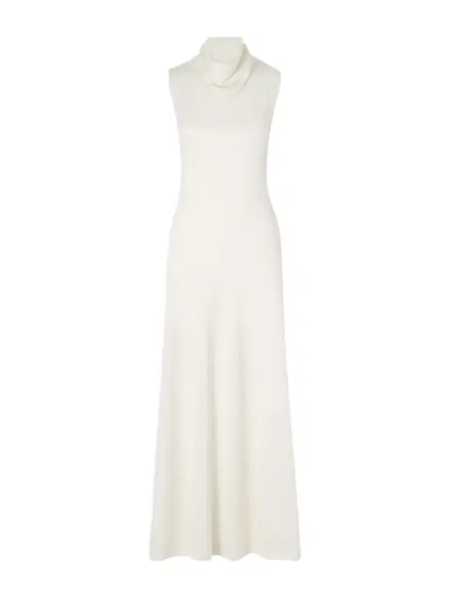 Draped Wool-blend Piqué Maxi Dress