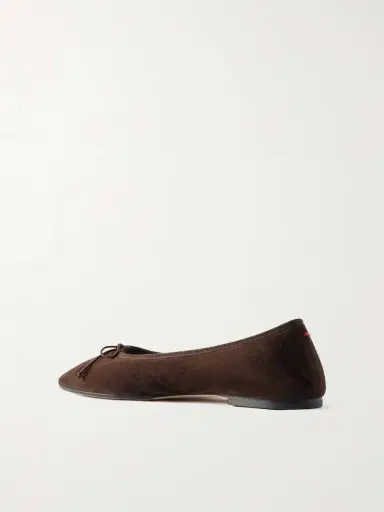 aeyde Tiby Bow-detailed Suede Ballet Flats | Thumbnail 3 aeyde Tiby Bow-detailed Suede Ballet Flats | Thumbnail 3