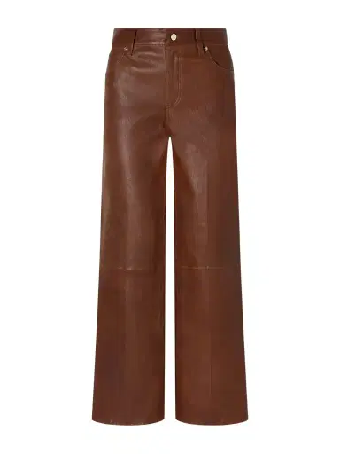 Frame Le Slim Palazzo Paneled Leather Flared Pants | Thumbnail 1