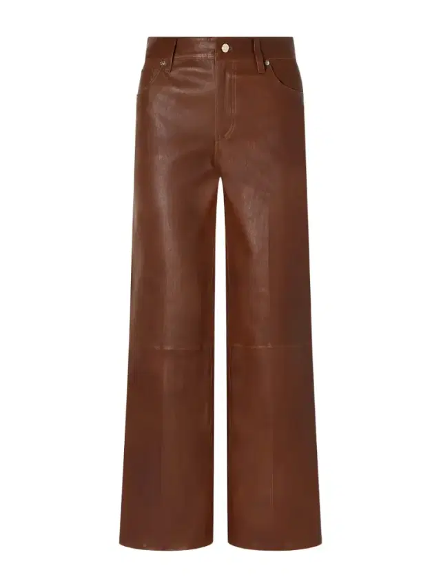 Le Slim Palazzo Paneled Leather Flared Pants