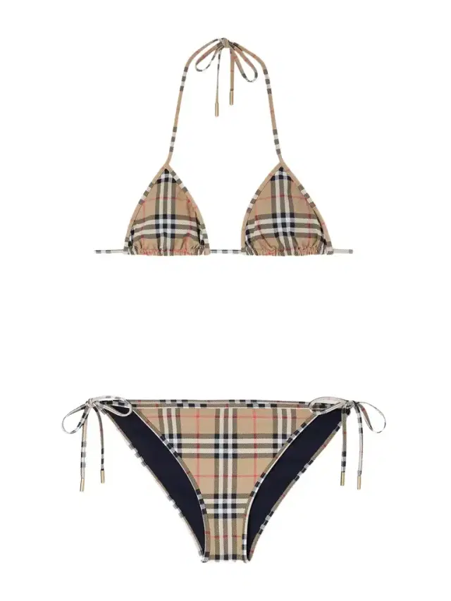 Checked Triangle Bikini